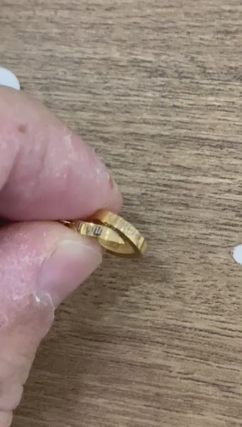 14 AYAR ALTIN KAPLAMA ÇİFT KALP KOLYE